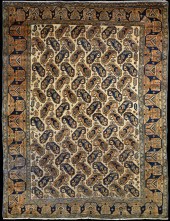 AN AFSHAR RUG, SOUTH WEST PERS