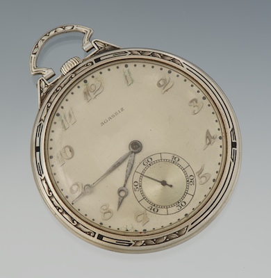 An Agassiz 18k Gold Open Face
