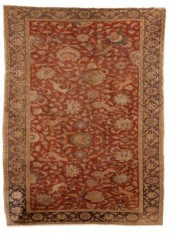 An Agra design hunting rug, In