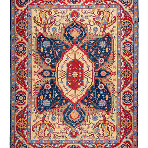 An Agra Heriz Wool Rug Second