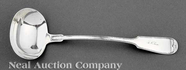 An Alabama Coin Silver Soup Ladle