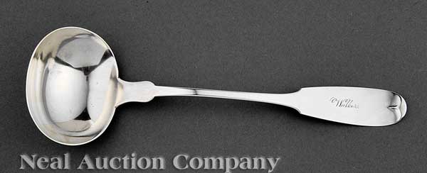 An Alabama Coin Silver Soup Ladle