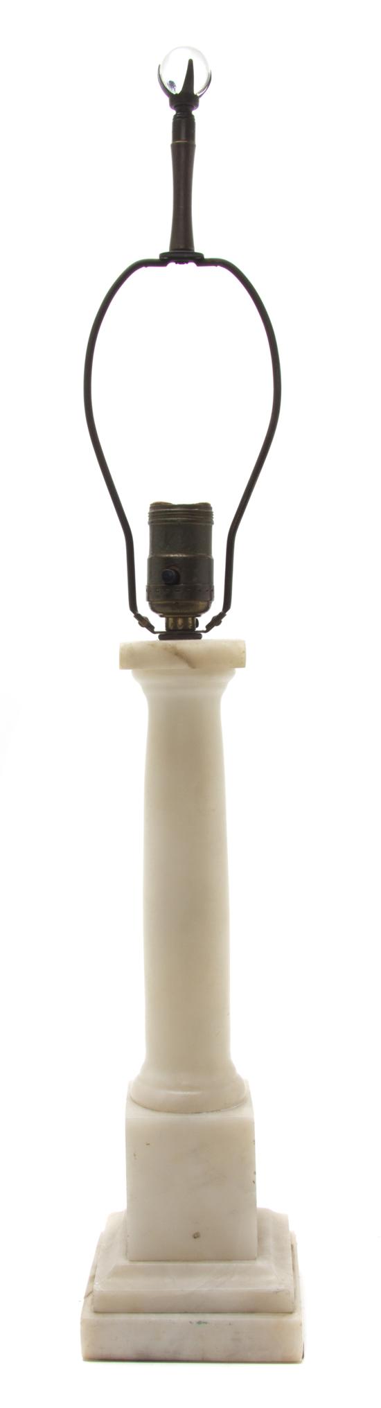 *An Alabaster Table Lamp of