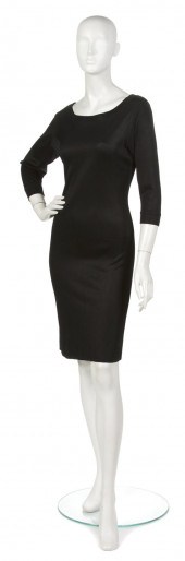 An Alaia Black Knit Dress boat