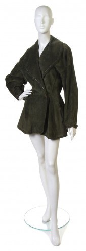 An Alaia Moss Green Suede Jack