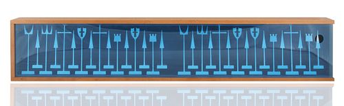 AN ALCOA ALUMINUM CHESS SET,