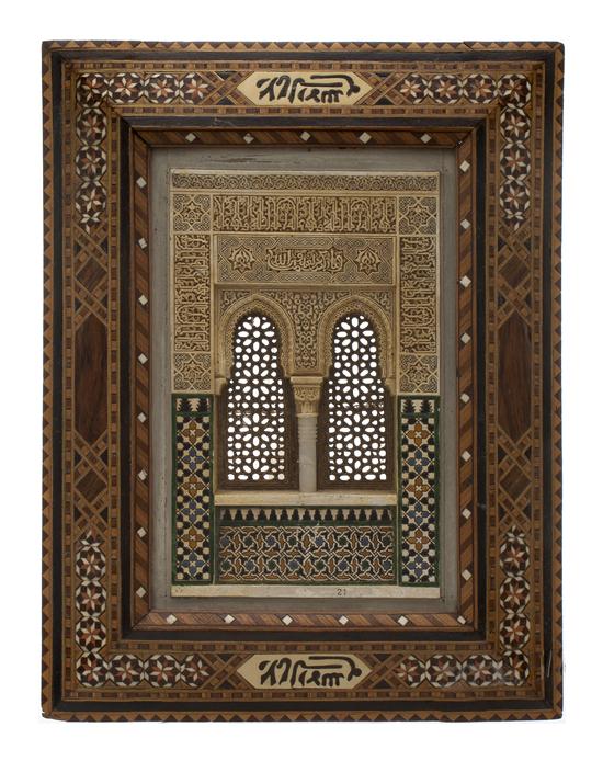 An Alhambra Wood and Polychrome