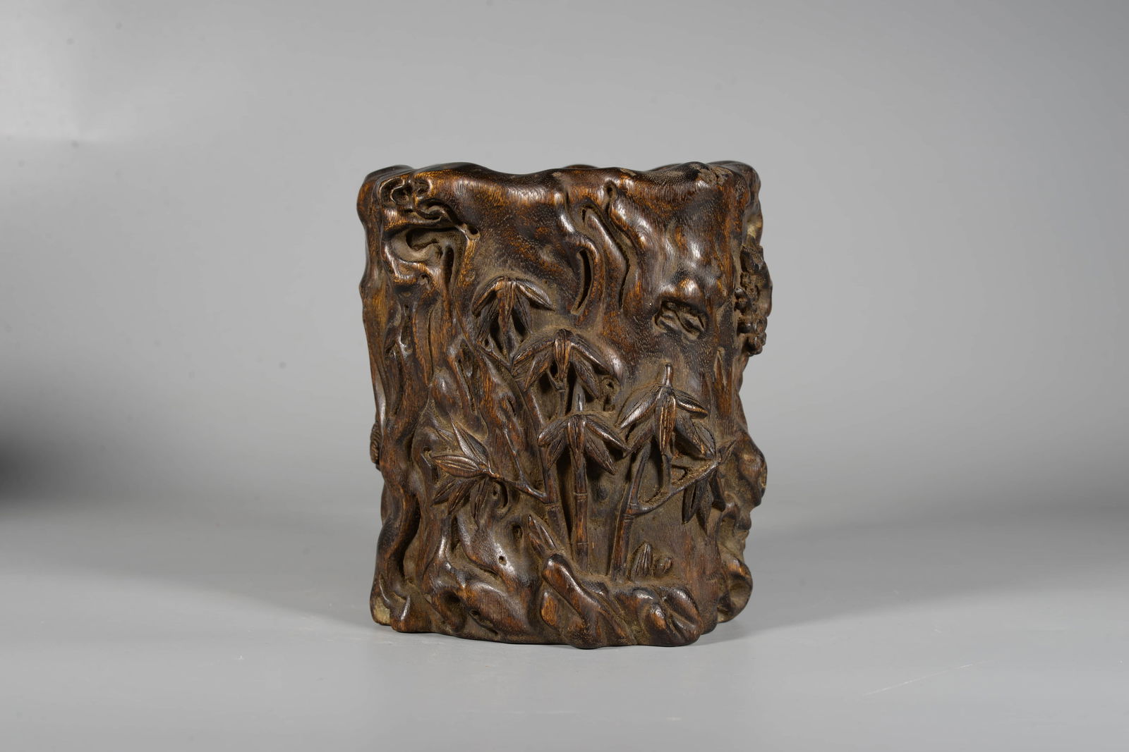 AN ALOESWOOD 'PINE, BAMBOO AND