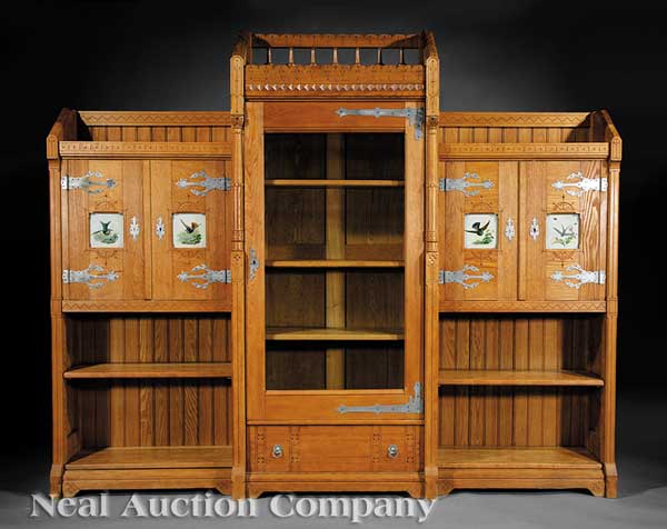 An American Aesthetic Carved Oak