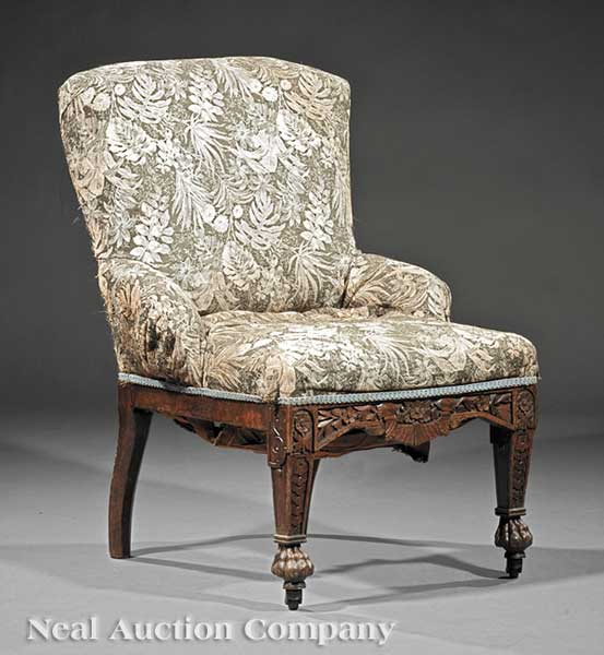 An American Aesthetic Carved Walnut