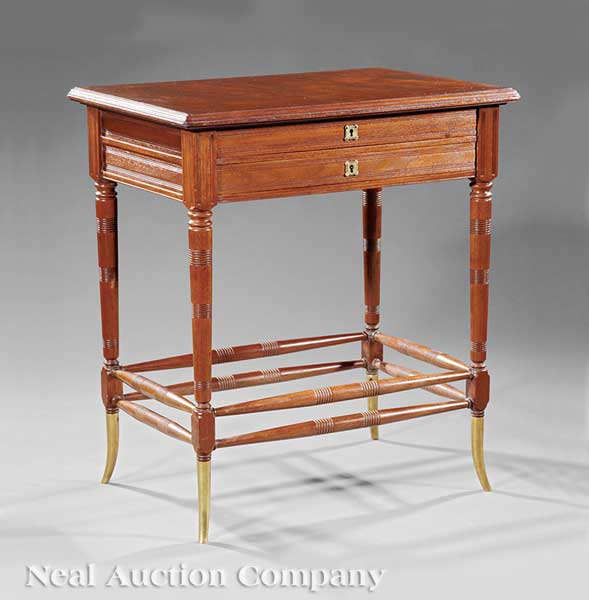 An American Aesthetic Carved Walnut