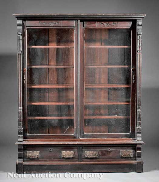 An American Aesthetic Carved Walnut