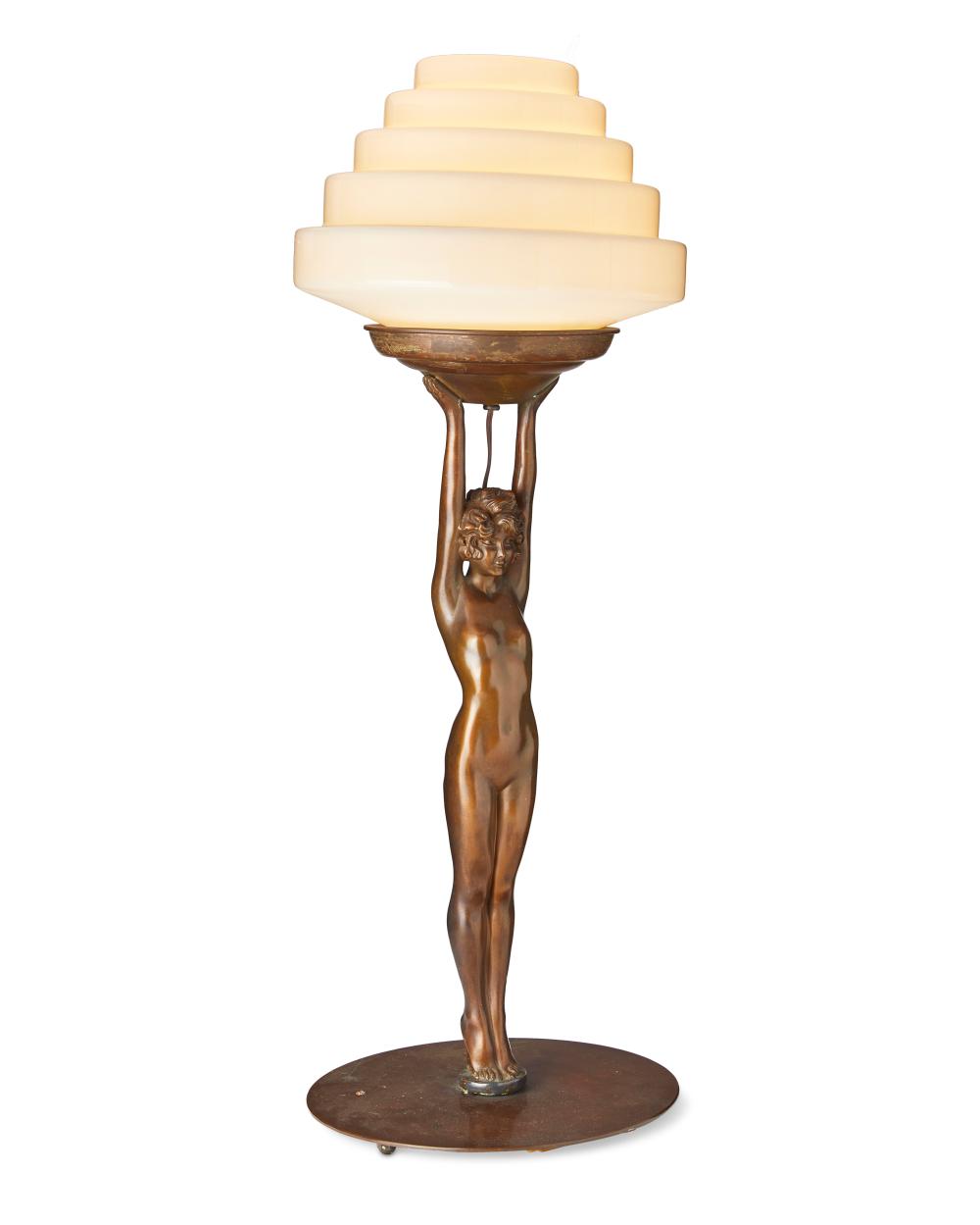 AN AMERICAN ART DECO FIGURAL