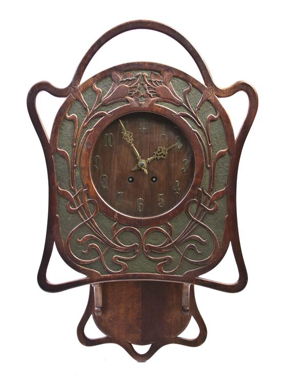 * An American Art Nouveau Oak Clock