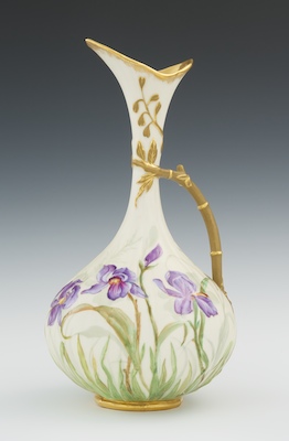 An American Belleek Type Ewer The