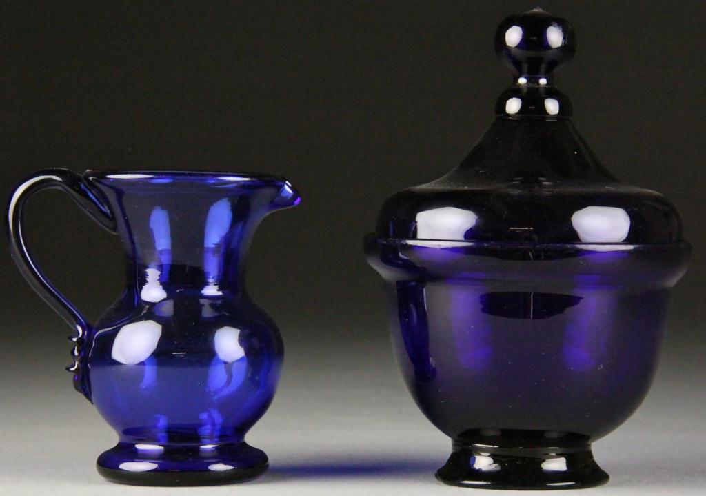 An American Blown Glass Creamer &