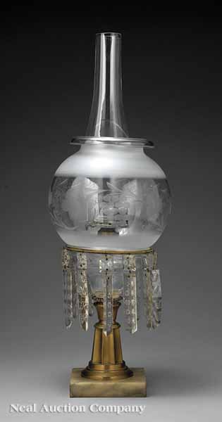 An American Brass and Cut Glass