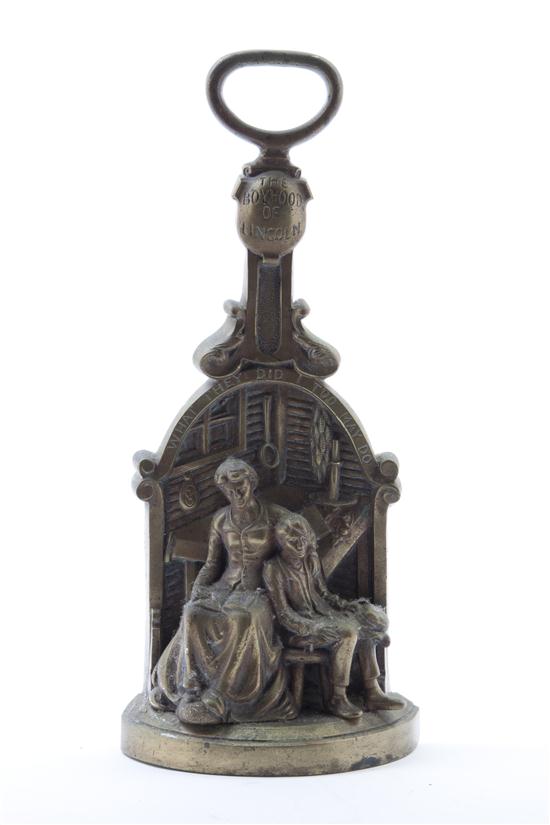 An American Brass Door Stop