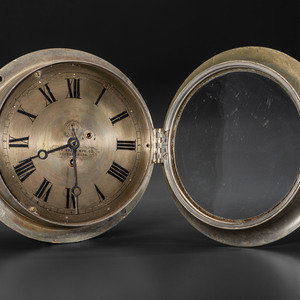 An American Brass Ship's Clock Star