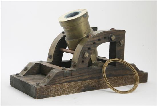 An American Brass Signal Cannon set