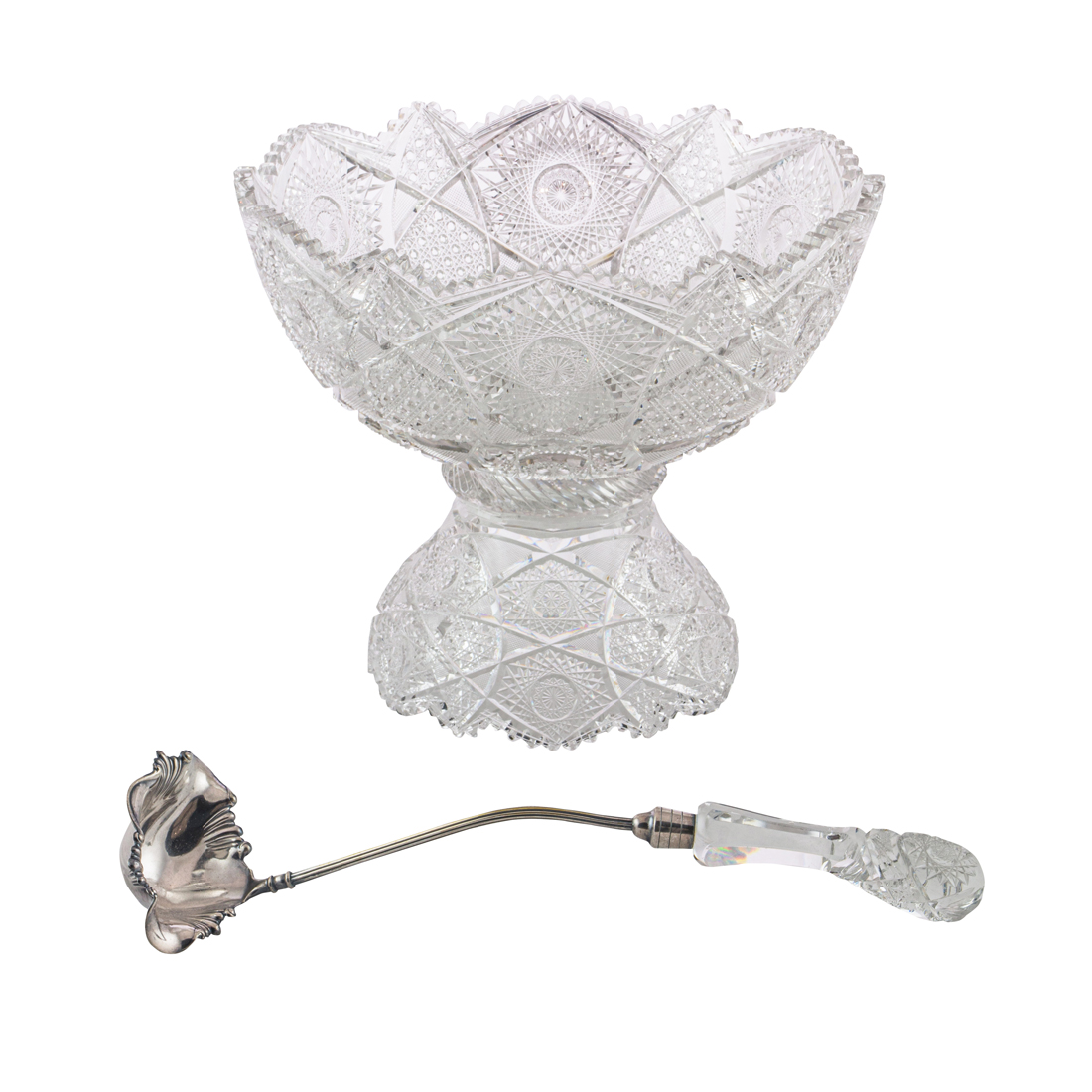 AN AMERICAN BRILLIANT CUT GLASS