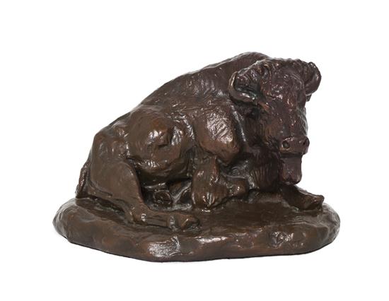 An American Bronze Animalier Figure