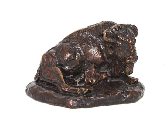 An American Bronze Animalier Figure