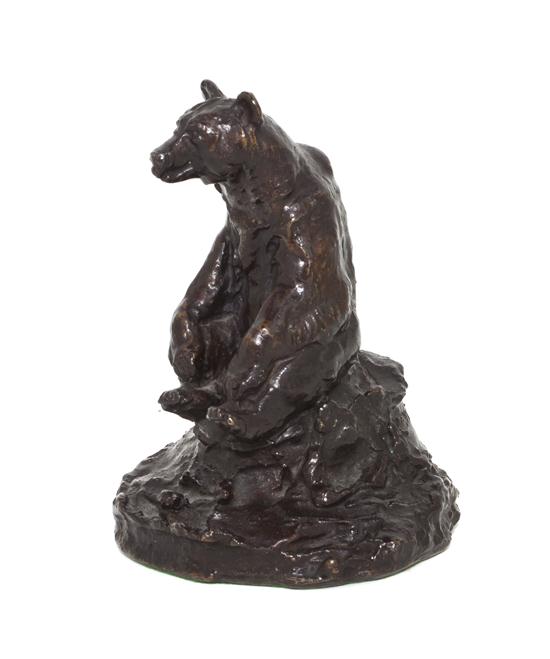 An American Bronze Animalier Figure