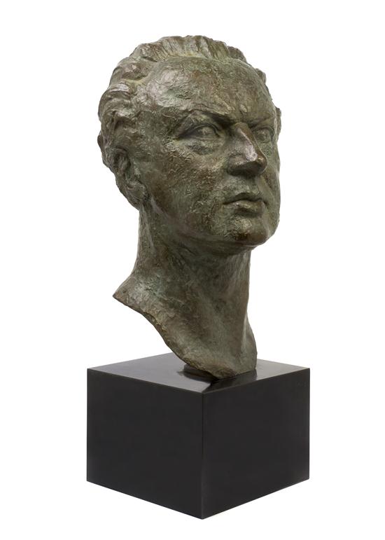 An American Bronze Bust Boris