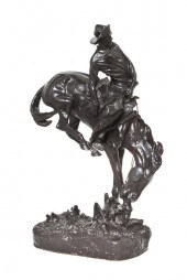 An American Bronze Figural Gro