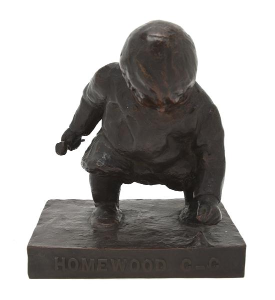 An American Bronze Figure J.