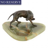 AN AMERICAN BRONZE-MOUNTED ONY