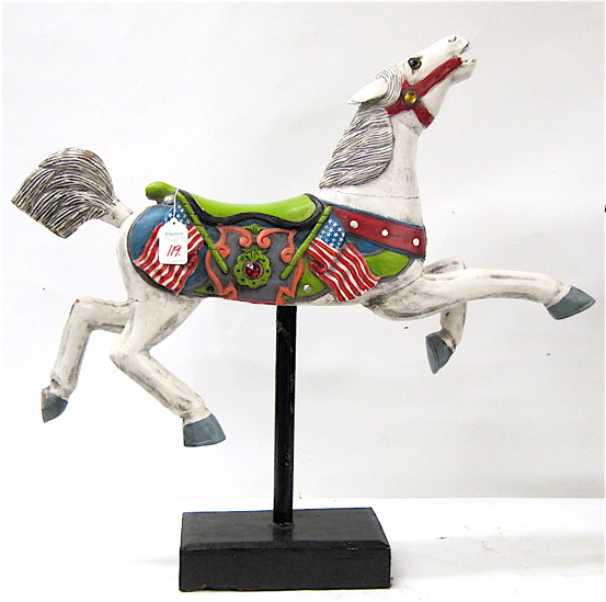 AN AMERICAN CAROUSEL CARVED