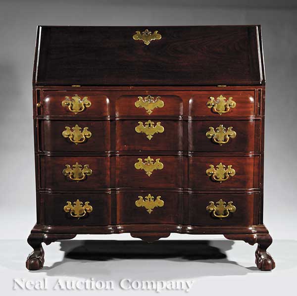 An American Carved Mahogany