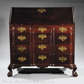 An American Carved Mahogany Bl