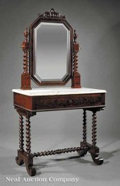 An American Carved Mahogany Dr