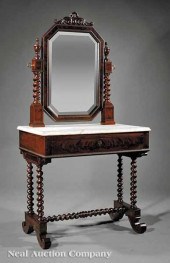 An American Carved Mahogany Dr