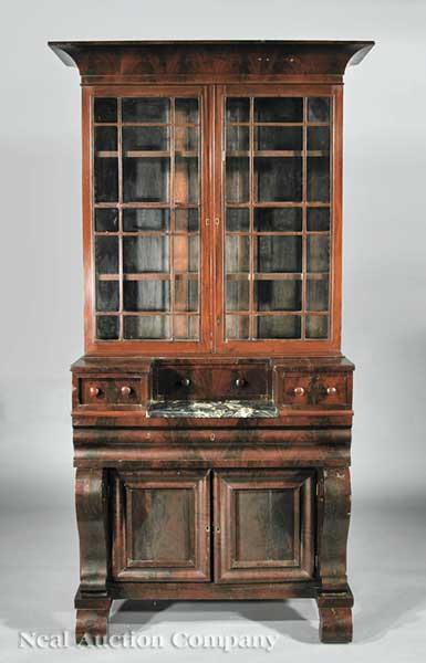 An American Carved Mahogany