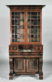 An American Carved Mahogany Se