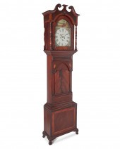 AN AMERICAN CARVED WOOD TALL C