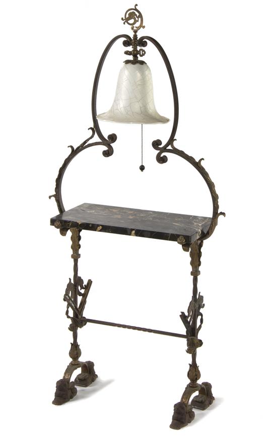 An American Cast Metal Hall Stand
