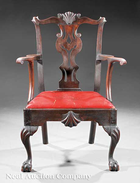 An American Chippendale Carved
