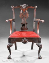 An American Chippendale Carved