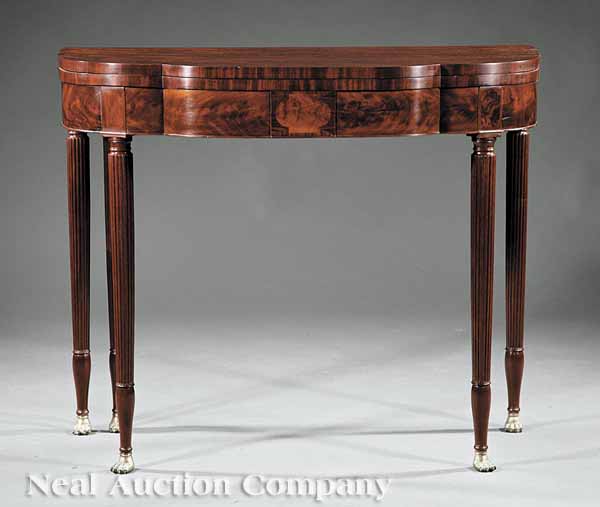 An American Classical Mahogany Card