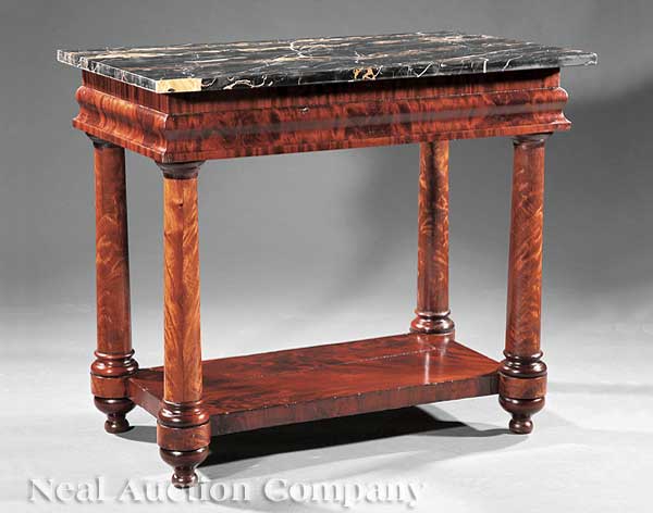 An American Classical Mahogany Pier