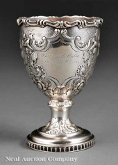 An American Coin Silver Goblet