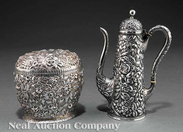 An American Coin Silver Repoussé