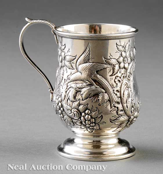An American Coin Silver Repoussé