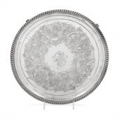 An American Coin Silver Salver