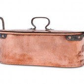 An American Copper Fish Poache